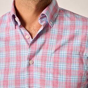 Johnnie-O Scotty Performance Long Sleeve Button Up Shirt Men's Size XXL Cabana